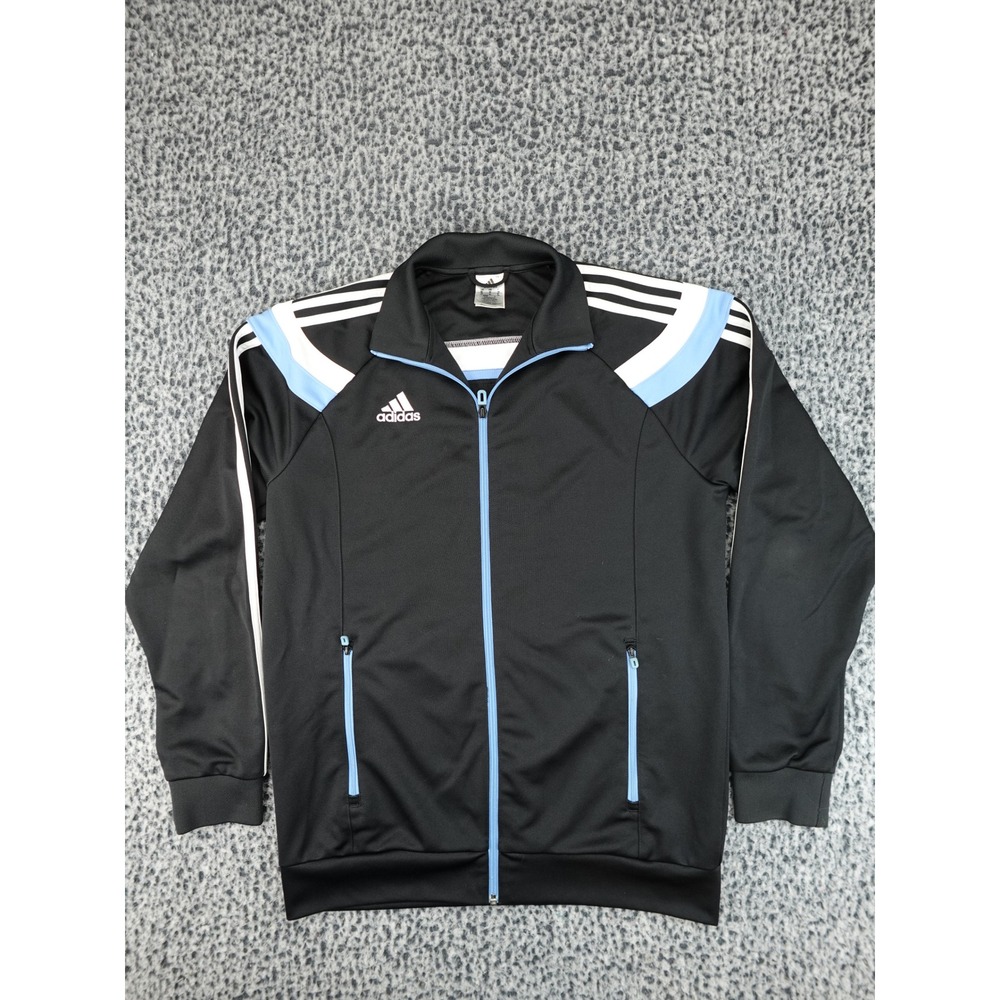 Adidas Track Jacket Mens Medium Black Zip Up V37265 Sample Argentina‎ Colors
